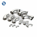 Sanitary Stainless Steel 3A SMS DIN Butt Welded 45 90 88 92 Degree Bends  Pipe Elbow